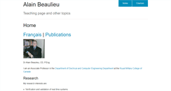 Desktop Screenshot of beaulieu.segfaults.net